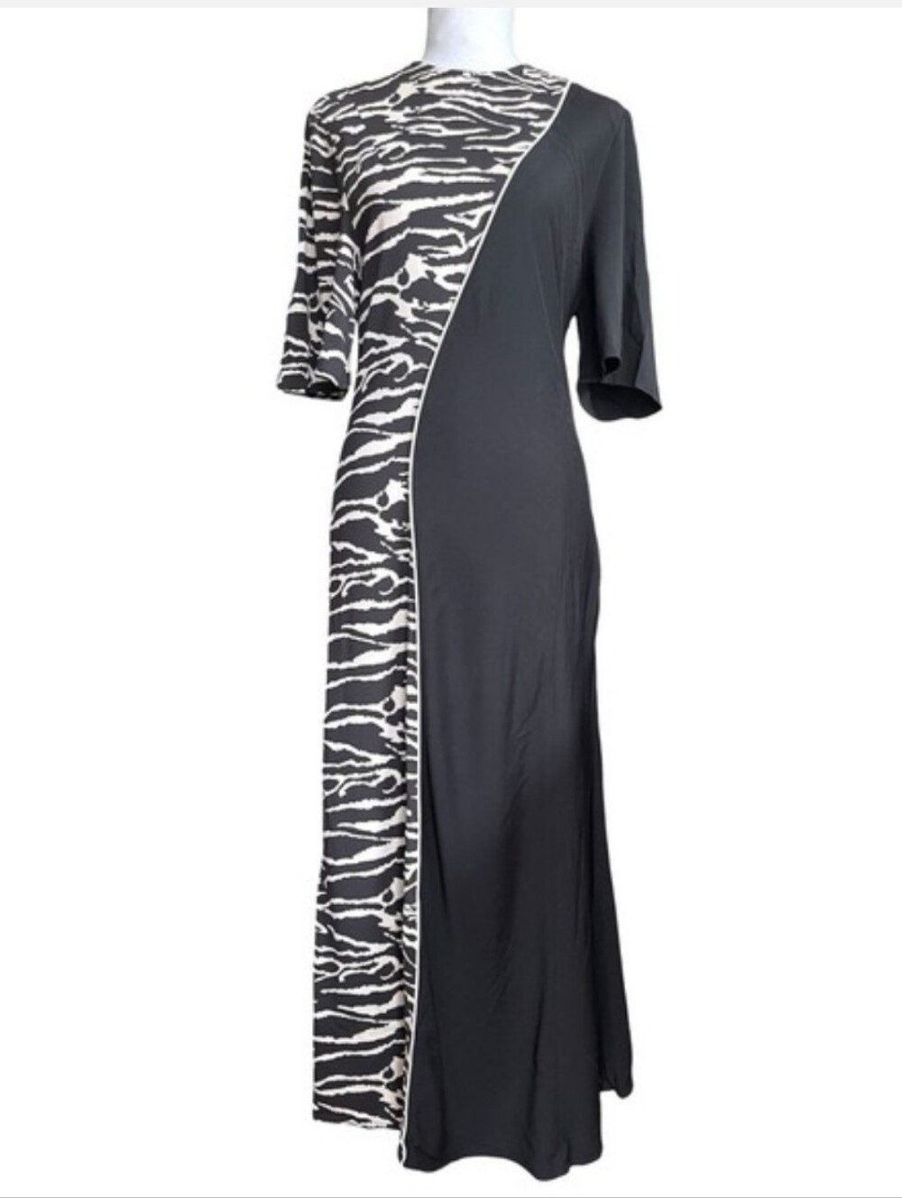 BAUM UND PFERDGARTEN Anabel Maxi Dress Zebra Print Sz 42